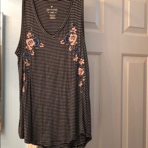 American Eagle embroidered tank